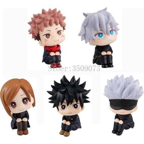 9cm Anime Jujutsu Kaisen Figure Itadori Yuji Gojo Satoru Look Up Action Figure Fushiguro Megumi Kugisaki Nobara Figurine Toys