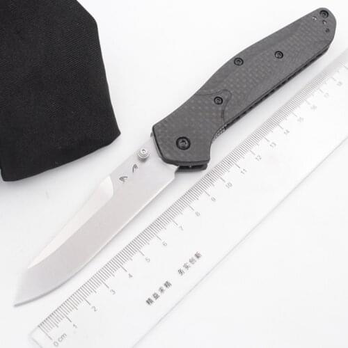 JUFULE New 940 carbon fibre handle mark s90v blade Copper washer camping hunting Pocket outdoor EDC Tool Utility folding knife