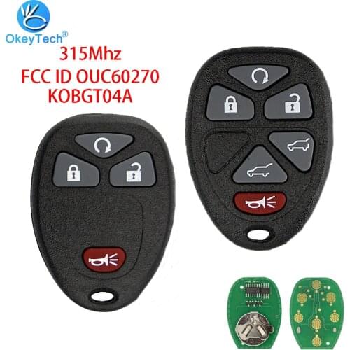OkeyTech 315Mhz Remote Control key For Buick For Chevrolet Tahoe Traverse GMC Yukon 2007 2008 2009 2010 2011 2012 2013 2014