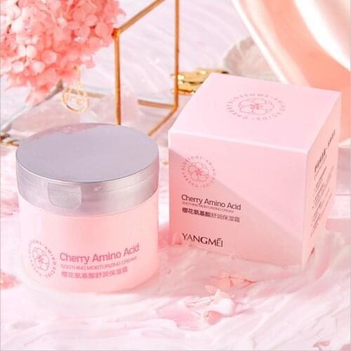 Amino Acid Cherry blossoms CreamSkin Whitener Face Cream Moisturizing Oil control Firming Wrinkle Firm Pores Whitening Cream