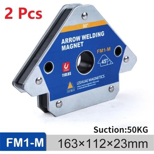 2PCS 110LBS Magnetic Welding Holder Corner Positioner Soldering Locator for Welding Angles Magnetic Welding Magnet Holder FM1-M