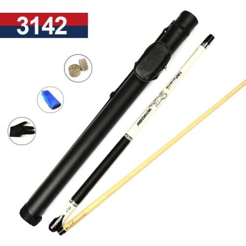 Max Weight 21 oz Pool Cue Billiard Stick 13mm/11.5mm Tips Black/White Color Pool Cues Case Set Made In China