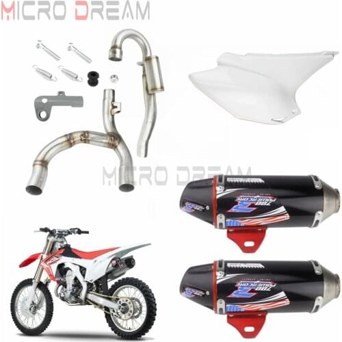 Motorcycle Exhaust Muffler Pipe System Set For Honda CRF150F CRF230F 2003-2016 CRF 230F 150F Dirt Bike Exhaust Silencer Pipes