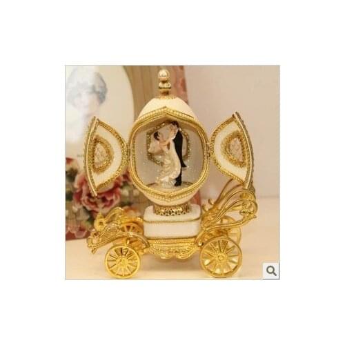 Pure natural egg music box wedding Valentines Day gift to send girls to the Qixi Festival creative Christmas