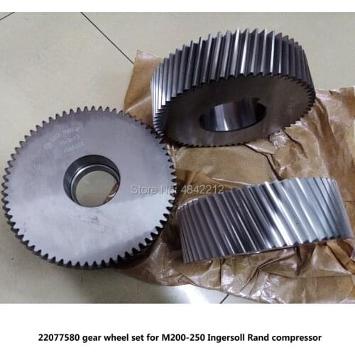 Free shipping Original gear wheel set driven gear shaft 22077580 for MM200-250 Ingersoll Rand screw air compressor parts
