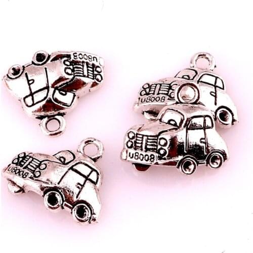 20pcs 22954 Charms Car 17*20mm Tibetan Silver Plated Pendants Antique Jewelry Making DIY Handmade Craft Pendant