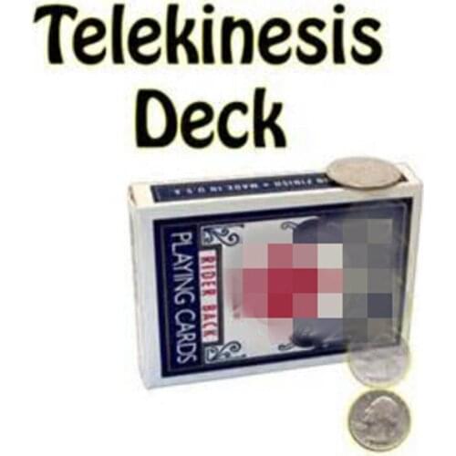Telekinesis Deck Magic Tricks Professional Psychokinesis Card Magica Magician Close Up Illusion Props Gimmick Comedy Mentalism