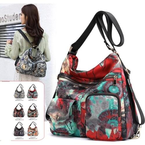 New large-capacity womens shoulder bag fashion student diagonal bag multi-functional ladies leisure travel Bag