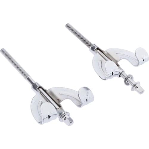 Heavy Duty Silver Drum Claw Hook 2pcs Iron Drum Claw Hook for Bass Drums & Snare Drum