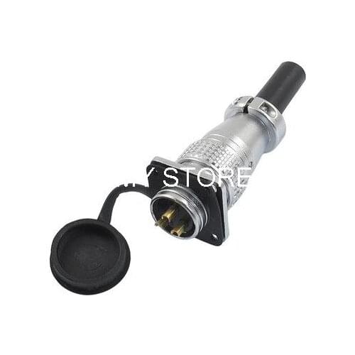 Three Pins Electrical Quick Circular Connector AC 250V 7A