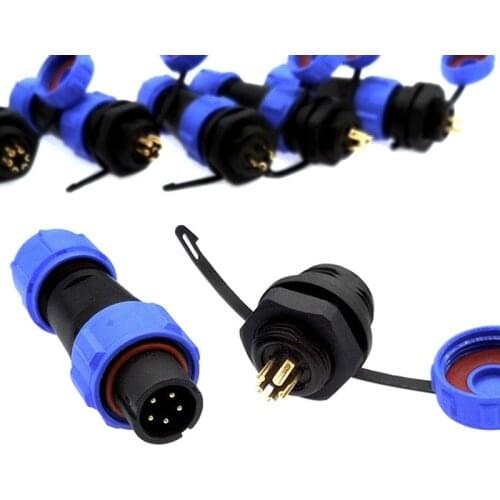 SP1310 SP1312 waterproof connector SP13 2pin 3pin 4pin 5pin 6pin 7pin 9pin IP68 connectors plug and socket