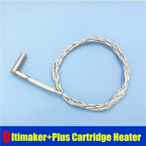 1pcs Ultimaker+Plus Makebot Replicator Cartridge Heater 24V 25W 18V 40W 6*25mm right angle exit for Extruder Hot End
