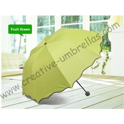 2 times black coating,100%sunscreen,UPF>50+,parasol,8k ribs,three fold,hand open umbrellas,windproof,black,pocket parasol