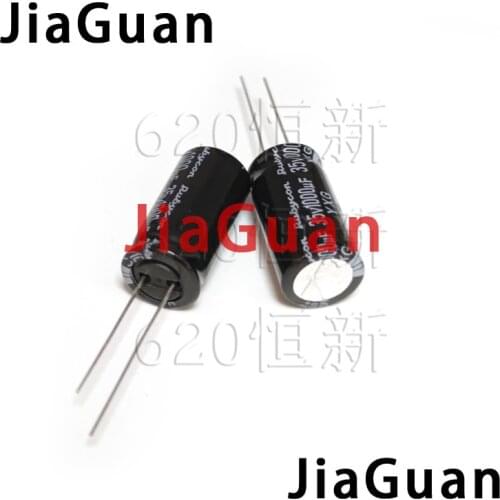 20PCS RUBYCON YXG 35V1000UF 10X28MM electrolytic capacitor YXG 1000UF 35V high frequency low resistance long life 1000uF/35V