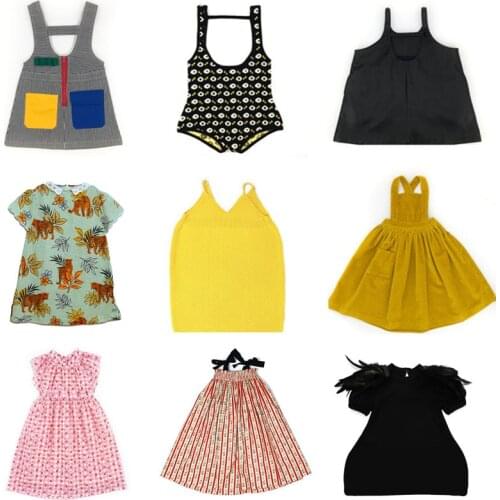 2020 Kids Dresses MF Brand Toddler Girls Clothes Knitted Sweater Girl Dress Spring Fashion Party School Children Pullover Outfit