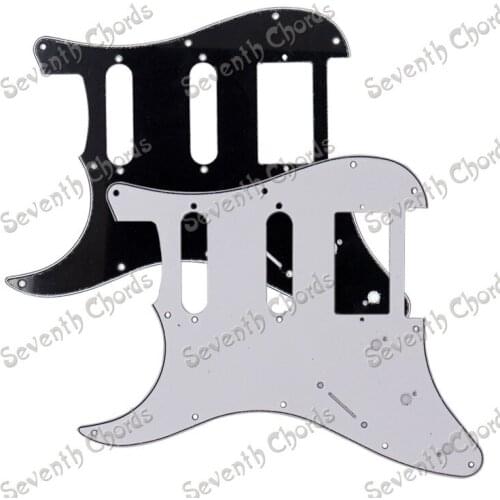 3 Ply 11 Holes SSH Left handed Guitar Pickguard Anti-Scratch Plate For ST FD Electric Guitar - Black & White for choose