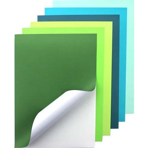 30PC per bag of Color Shades Self Adhesive Cardstock Paper Card A4 250gsm Paper DIY Scrapbooking paper pack craft Background pad