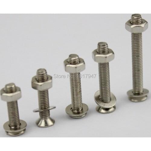 50 pieces lot M3X16mm Screw Cross Recessed Countersunk Flat Head Screws