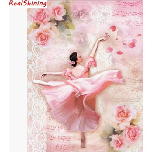5D Diy Diamond Painting Cross Stitch full Square Diamond Embroidery Ballet girl picture for room Decor H2311