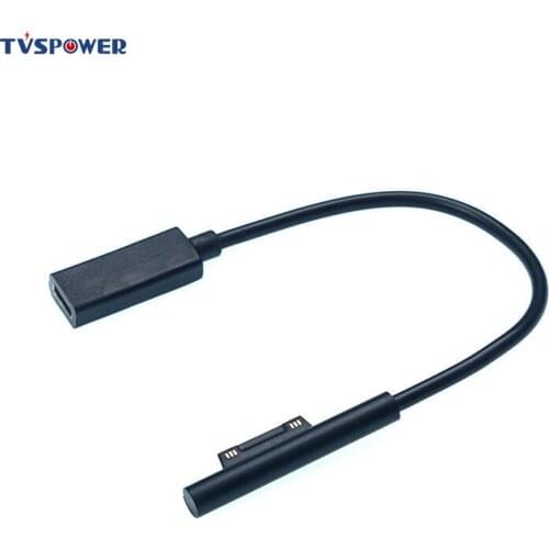 15V 3A USB Type-C Power Supply for Microsoft Surface Pro 3 4 5 6 Go PD Charging Laptop Adapter Cable DC Cord Fast Charger Tablet