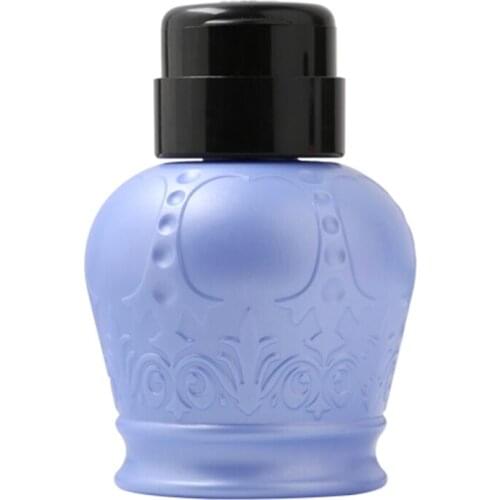 Q81B 230ml Push Down Dispenser Nail Polish Remover Pump Empty Bottle Dispensers Liquid Bottles Container for Salon Home Use