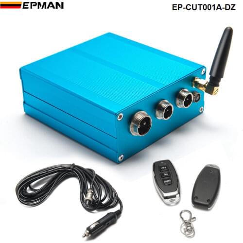 Electric Control Box+2 Wireless Remote+Wire Harness For Exhaust Control Valve EP-CUT001A-DZ
