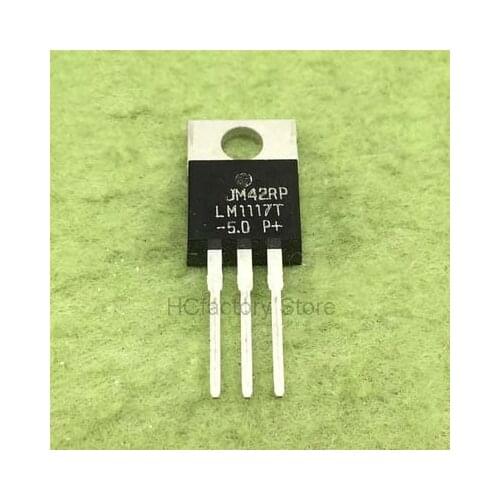 Original 10pcs LM1117T-5.0 TO-220 LM1117T-5 TO220 5V LM1117 800mA Low-Dropout Linear Regulator Wholesale distribution list