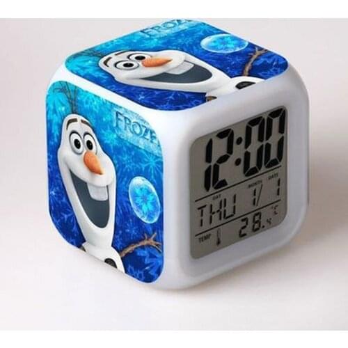 Cartoon LED Night Light Alarm Clock Catboy Christmas Anime Figures Wake Clock Toys for Children Birthday Gifts