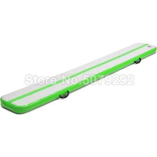 Green Color Inflatable Air Balance Beam For Sale 300*40*20cm Air Track Mat DWF Air Beam For Training