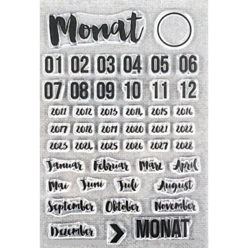 German Transparent Clear Silicone Stamp/Seal for DIY scrapbooking/photo album Decorative clear stamp sheets A1508