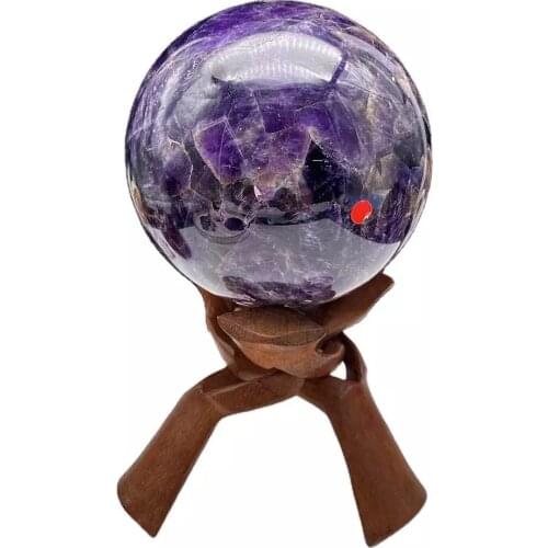 MOKAGY Raw Natural Dream Amethyst Quartz Stone Crystal Sphere 110MM-120mm 1pc