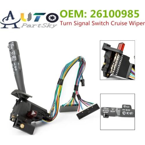 Turn Signal Switch Cruise Wiper 26100985 for Chevy Tahoe for GMC C1500 Truck for Cadillac 629-00130 629-00151 DS-698 62900130