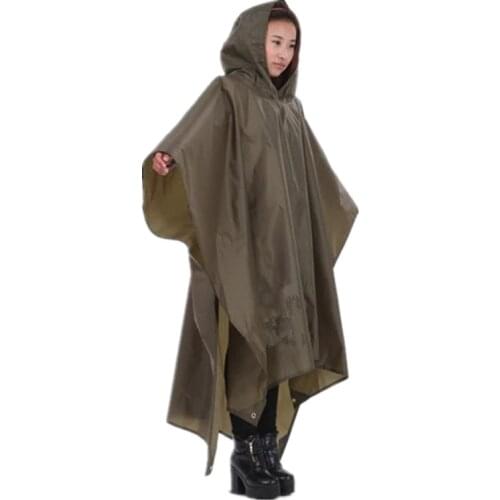 Travel Portable Triple Raincoat Women Men Poncho Outdoor Hiking Fishing Mountaineering Cycling Versatile Chubasquero