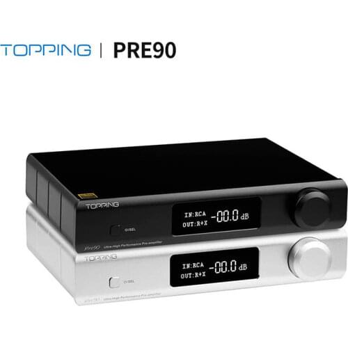 Topping Pre90 fully balanced Preamplifier & TOPPING Ext90 input extender HIFI professional preamplifier RCA/XLR output Preamp