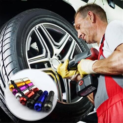 Professional 4Pcs Tire Valve Universal Aluminum Alloy Car Motorcycle Tubeless Wheel Tire Valve Waterproof Durable Air Valve Stem