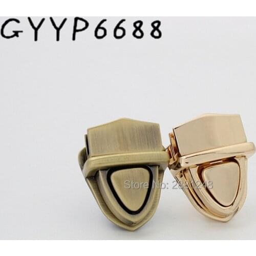 1-5set 30x21 36x26mm rectangle metal clasp press lock for bag Leather Accessories handmade handmade padlock wholesale purse