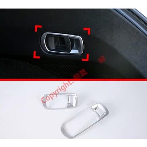 ABS Pearl Chrome Interior Rear Seat Adjustment Handle Cover Trim For Mazda CX-5 2017 2018 2019