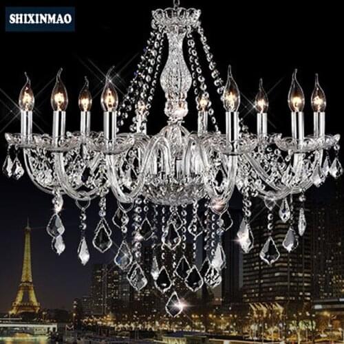 SHIXNIMAO Luxury Electric Crystal Chandelier 6Arm/8Arm/10Arm/15Arm Crystal lamp Crystal Chandelier