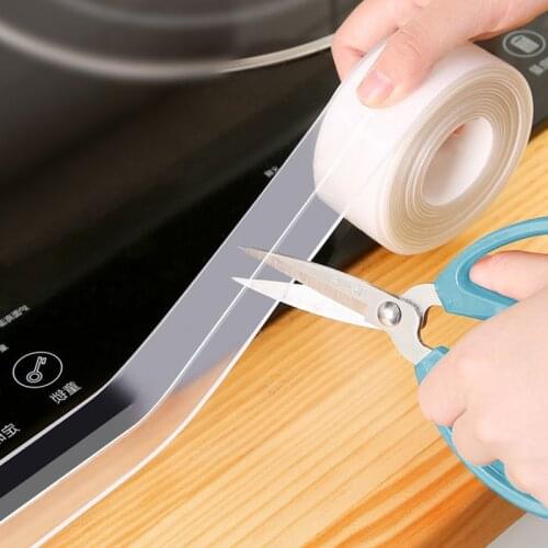 Kitchen Sink Waterproof Mildew Strong Self-adhesive Transparent Tape Tape Bathroom Gap Strip Self-adhesive Pool Water Seal