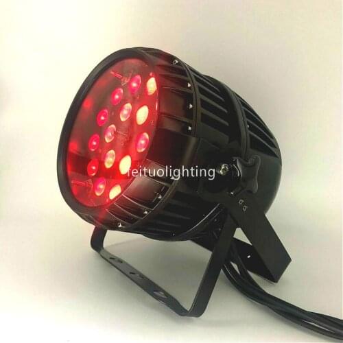 12pcs Super bright zoom led par 18x18w outdoor stage dj light rgbwa uv 6in1 multi color led zoom par dmx lighting