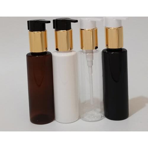 100ml High Quality Lotion Pump Bottles Black White Cosmetic Container Liquid Soap Dispenser Refillable Shampoo Shower Gel Bottle