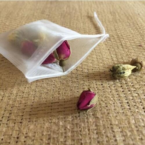 6x8cm Teabags Empty Tea Bags Nylon Material With String Heal Seal Filter Paper for Herb Loose Tea LX6395