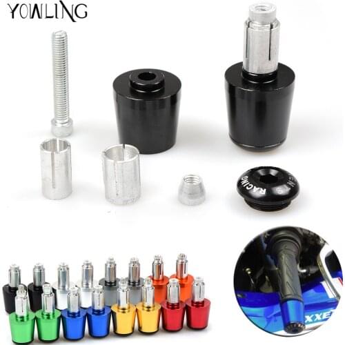 7/8'' 22 mm CNC motorcycle handlebar handle bar grips ends for honda CBR125R For Kawasaki Z800 Suzuki Gxr Yamaha R1 R6