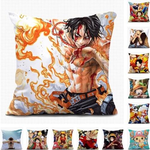 Anime ONE PIECE Christmas Gift Trafalgar Law Sofa Pillow Case Custom Decorative Cushion Covers Home Textile Pillowcase A18
