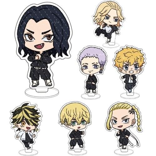 Anime Tokyo Revengers Figure Venti Character Model Show Acrylic Stand Ken Plate Desk Takemichi Hinata Garage Kit Fans Gift Hot