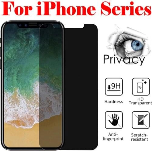 Anti Peep Protective Glass for IPhone XS Max XR X R S 10 6 7 8 Plus Privacy Screen Protector on Ip Ix XSMax SX RX Tempered Glas