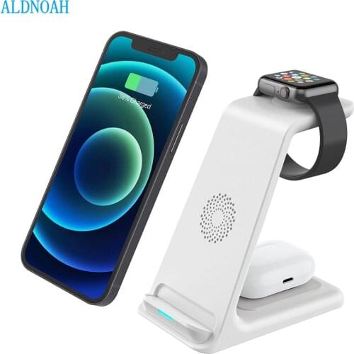 Wireless Charging Stand 3 in 1Charger for Apple Watch SE 6 5 4 3 2 AirPods Station Dock for iPhone 12 12 Pro Max SE 11X XR XS 8