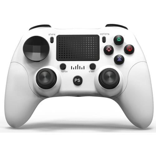 K ISHAKO White Play 4 Joystick Wireless Arcade Remote PS4 Turbo Controller For FPS Games