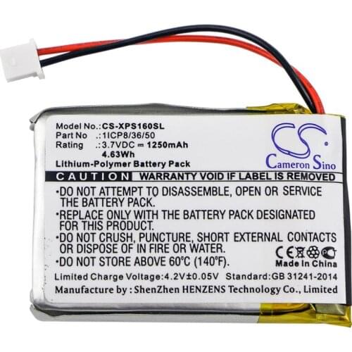Cameron sino 1250mah battery for DUAL XGPS160 XGPS160 SkyPro GPS Receiver 1ICP8/36/50 GPS, Navigator Battery