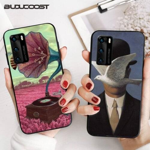 Reall Rene Magritte Paintings Phone Case for Huawei P20 P30 P20Pro P20Lite P30Lite P10 P Smart plus P10Lite P40 Pro P40 lite